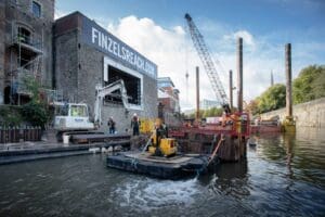 Industrial photography by Paul Groom, image of Finzels Reach by Castle Park, Bristol